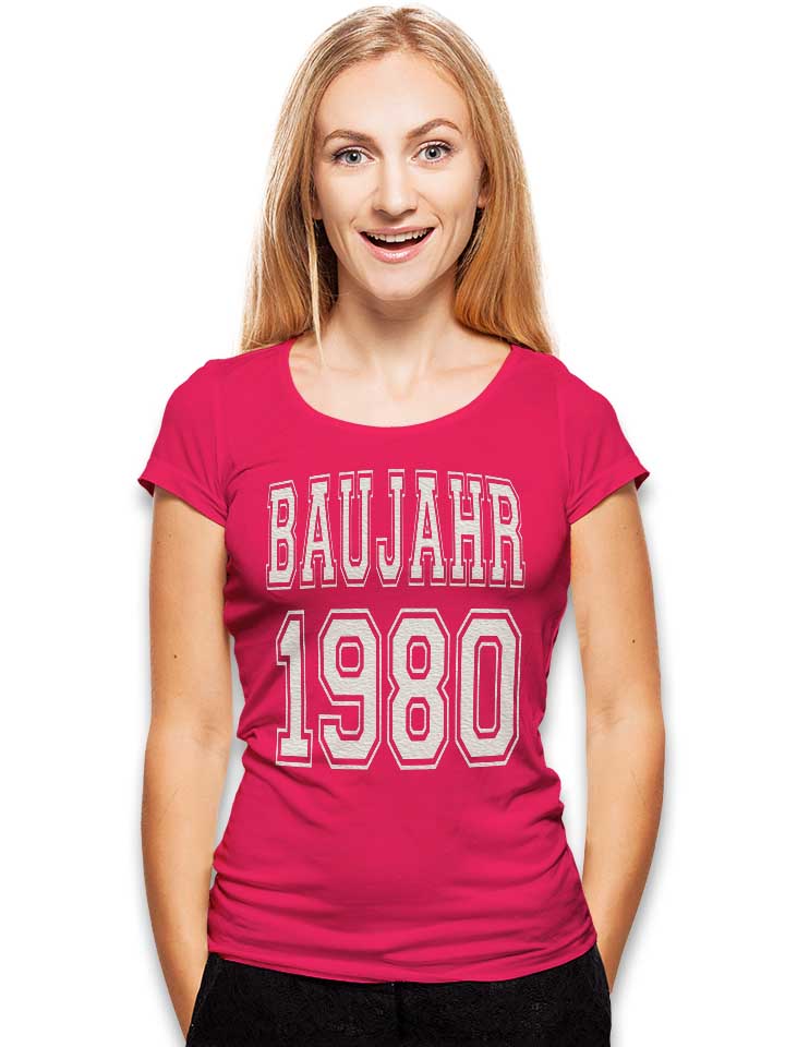 baujahr-1980-damen-t-shirt fuchsia 2