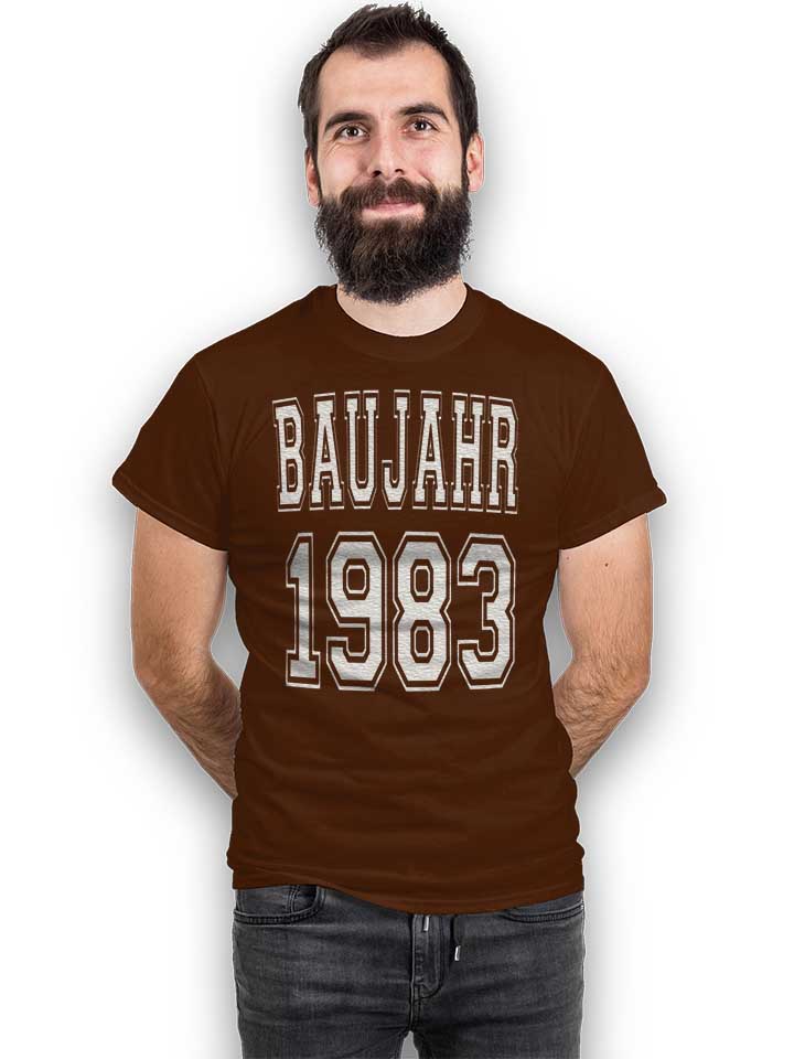 baujahr-1983-t-shirt braun 2