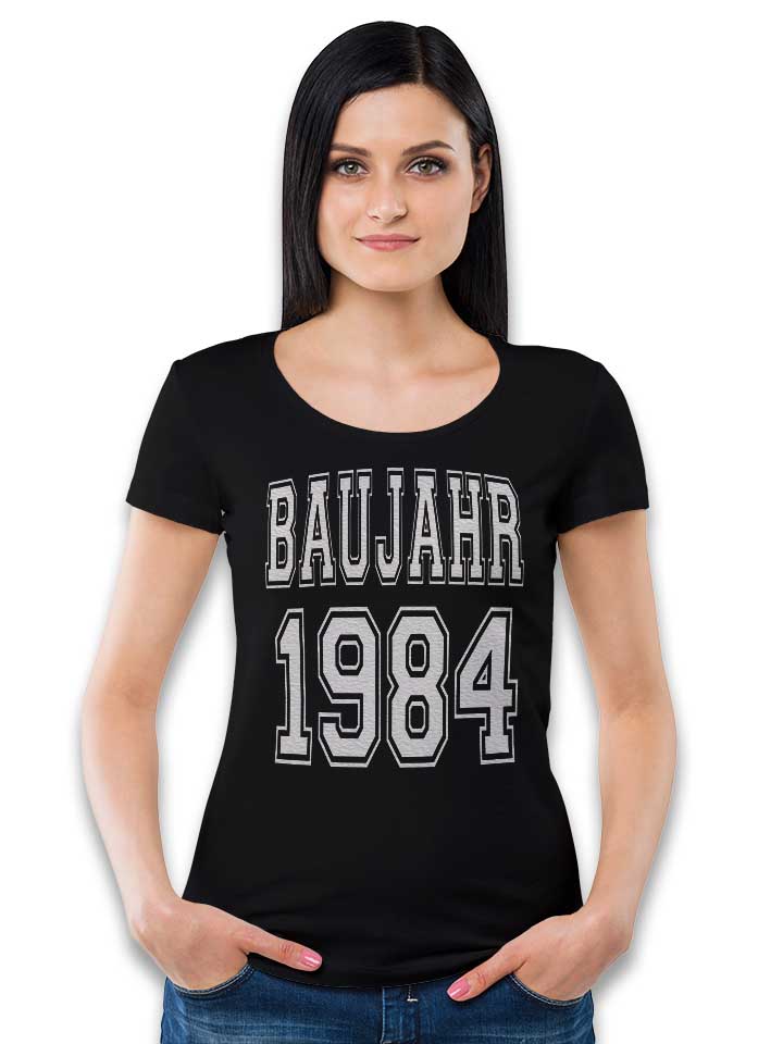 baujahr-1984-damen-t-shirt schwarz 2