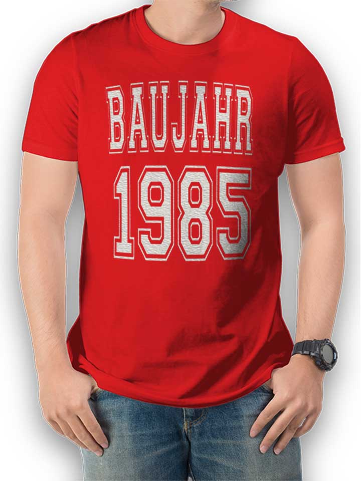 baujahr-1985-t-shirt rot 1