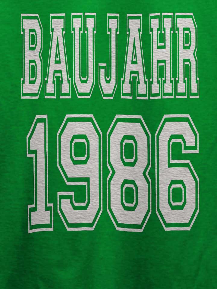 baujahr-1986-t-shirt gruen 4