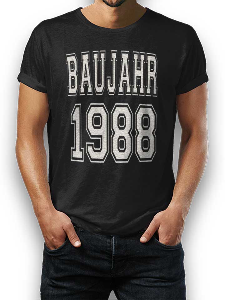 Baujahr 1988 T-Shirt schwarz L