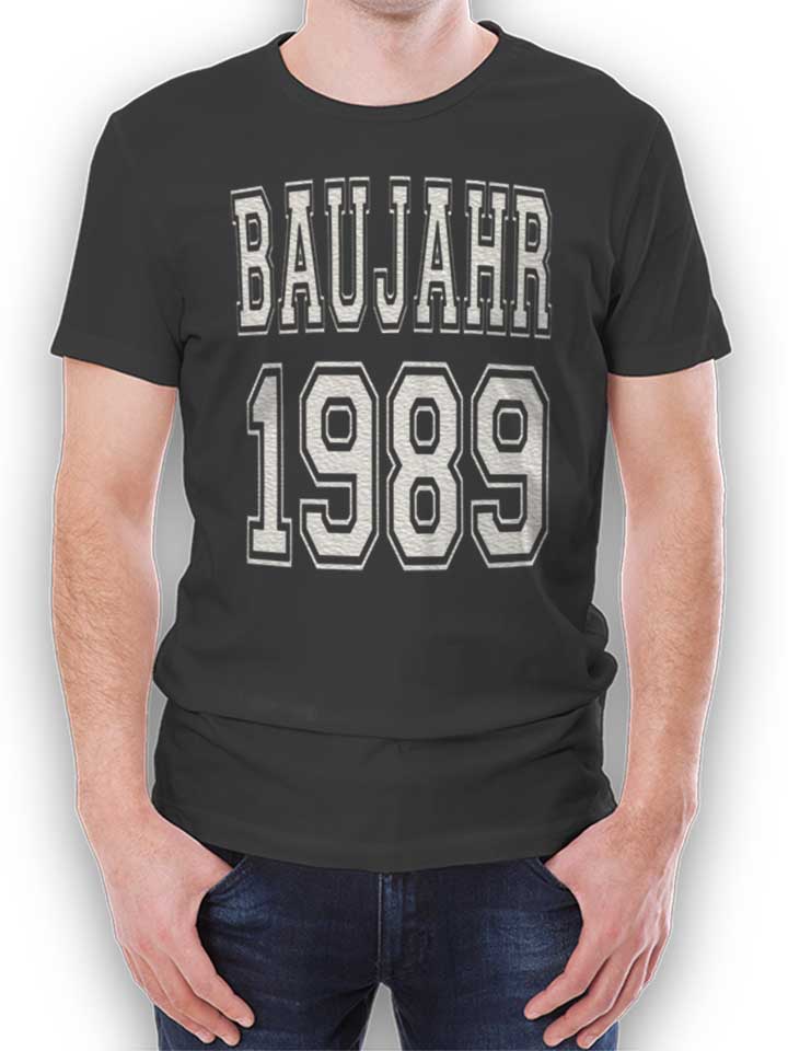 Baujahr 1989 T-Shirt gris-fonc L