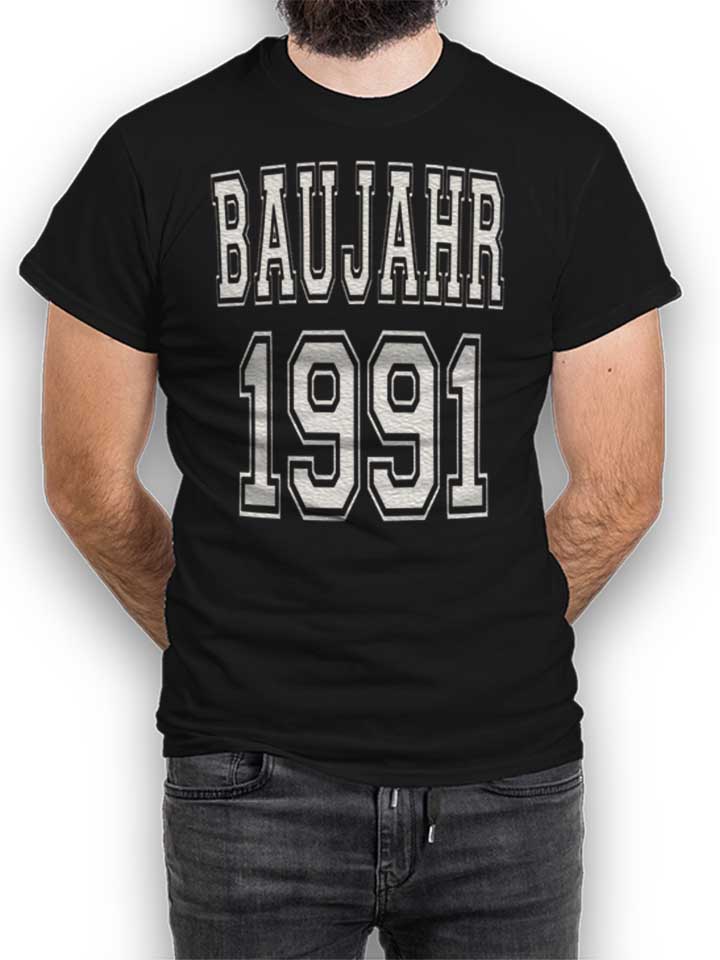 baujahr-1991-t-shirt schwarz 1