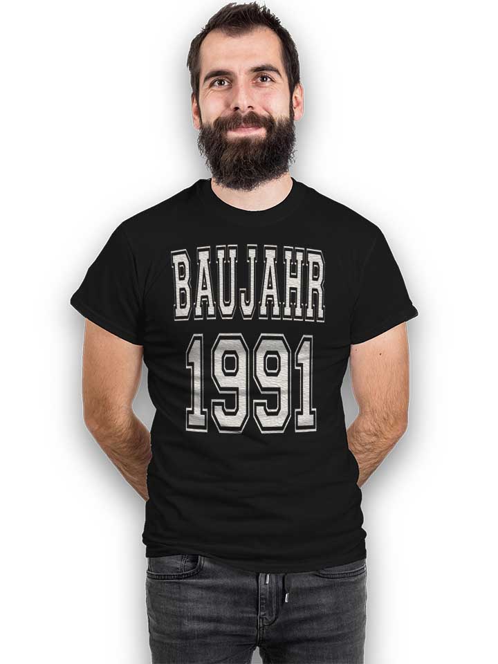 baujahr-1991-t-shirt schwarz 2