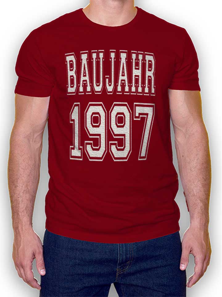 baujahr-1997-t-shirt bordeaux 1
