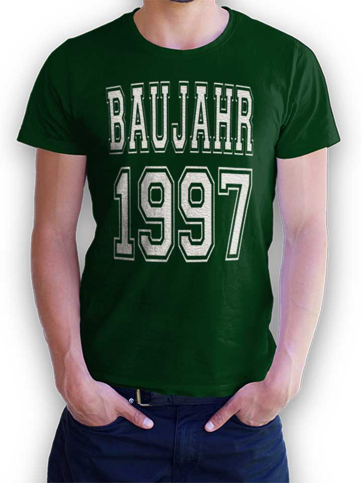baujahr-1997-t-shirt dunkelgruen 1