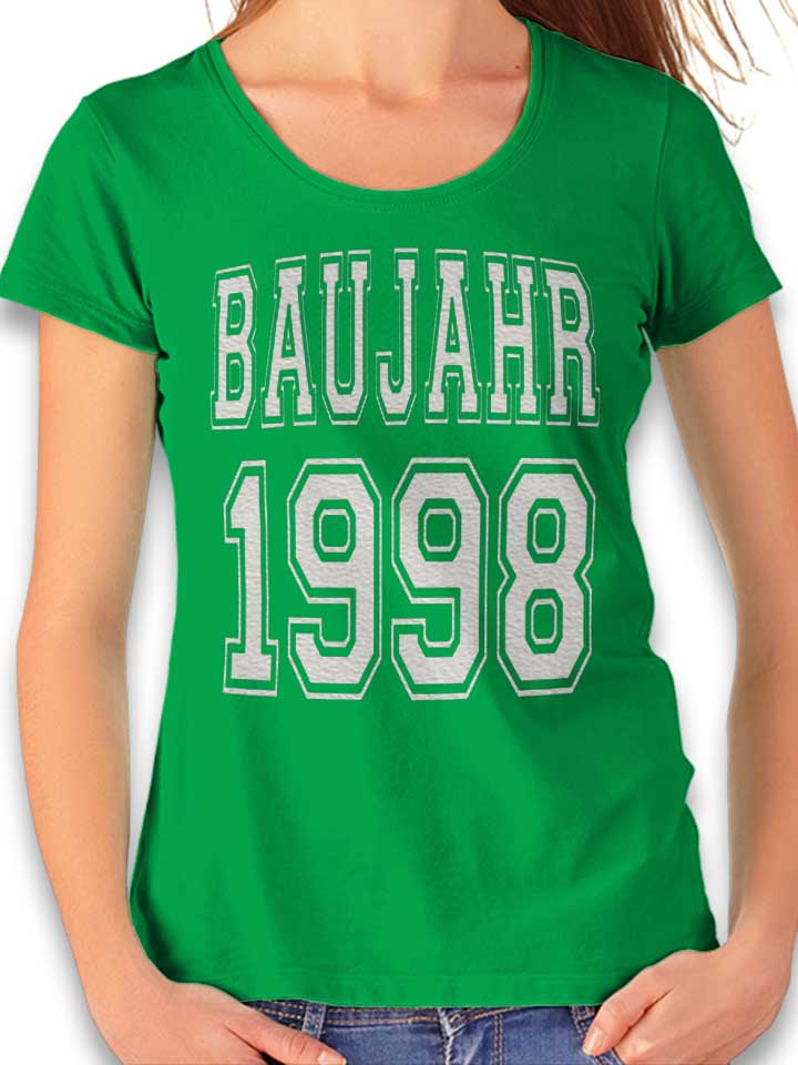 Baujahr 1998 Camiseta Mujer verde L