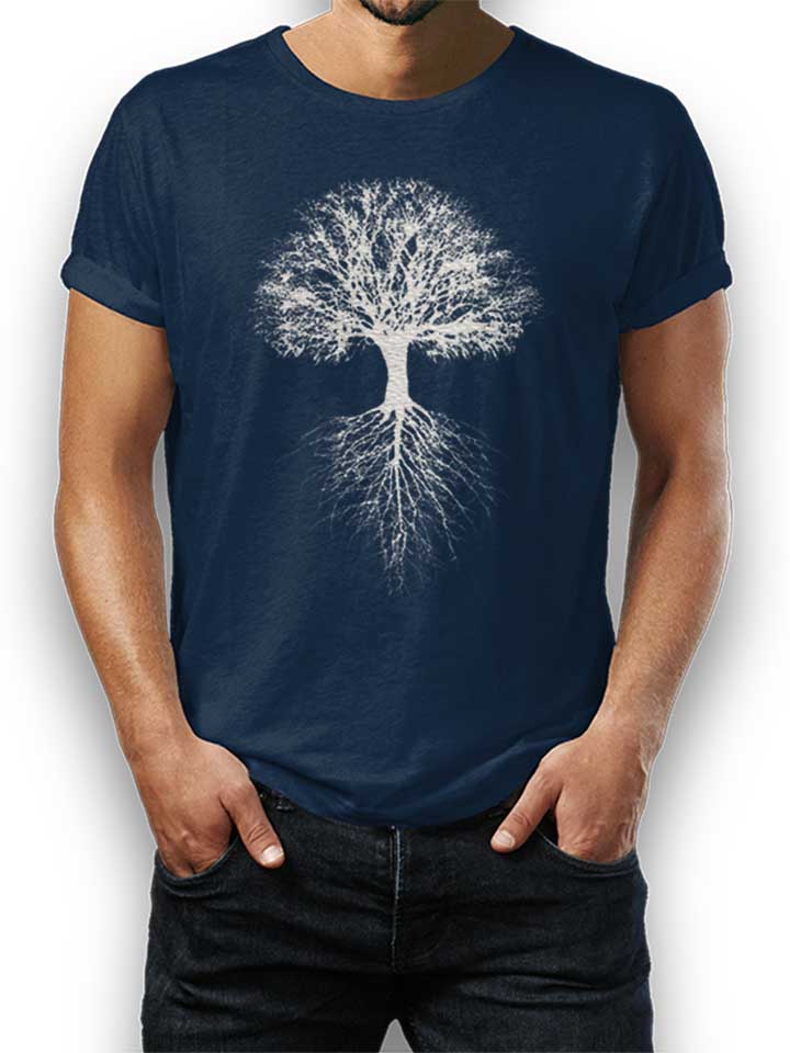 Baum Des Lebens T-Shirt navy L