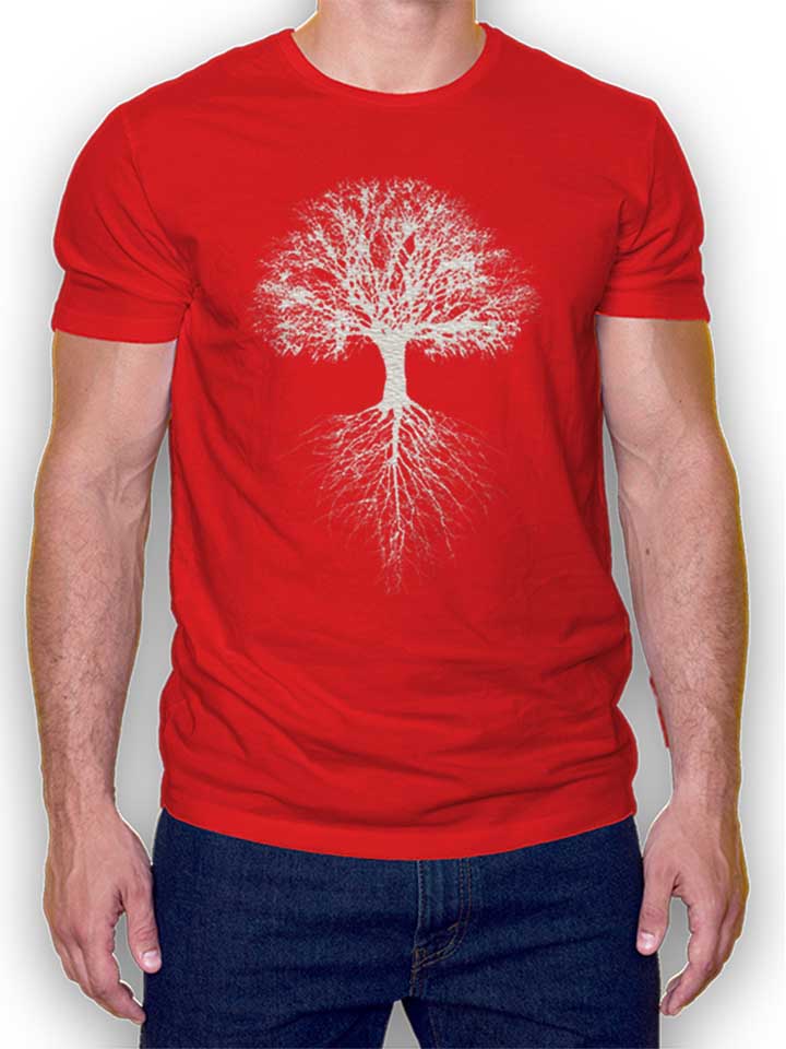Baum Des Lebens T-Shirt rot L