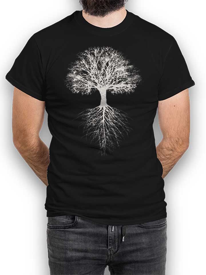 Baum Des Lebens T-Shirt schwarz L