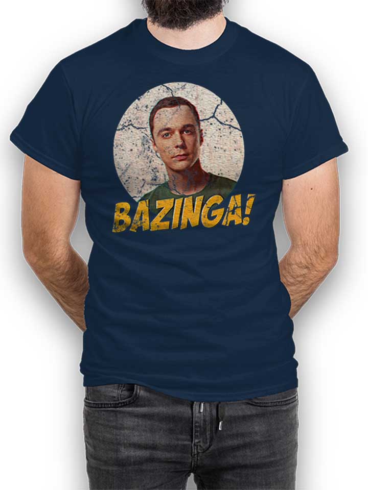 bazinga-02-vintage-t-shirt dunkelblau 1