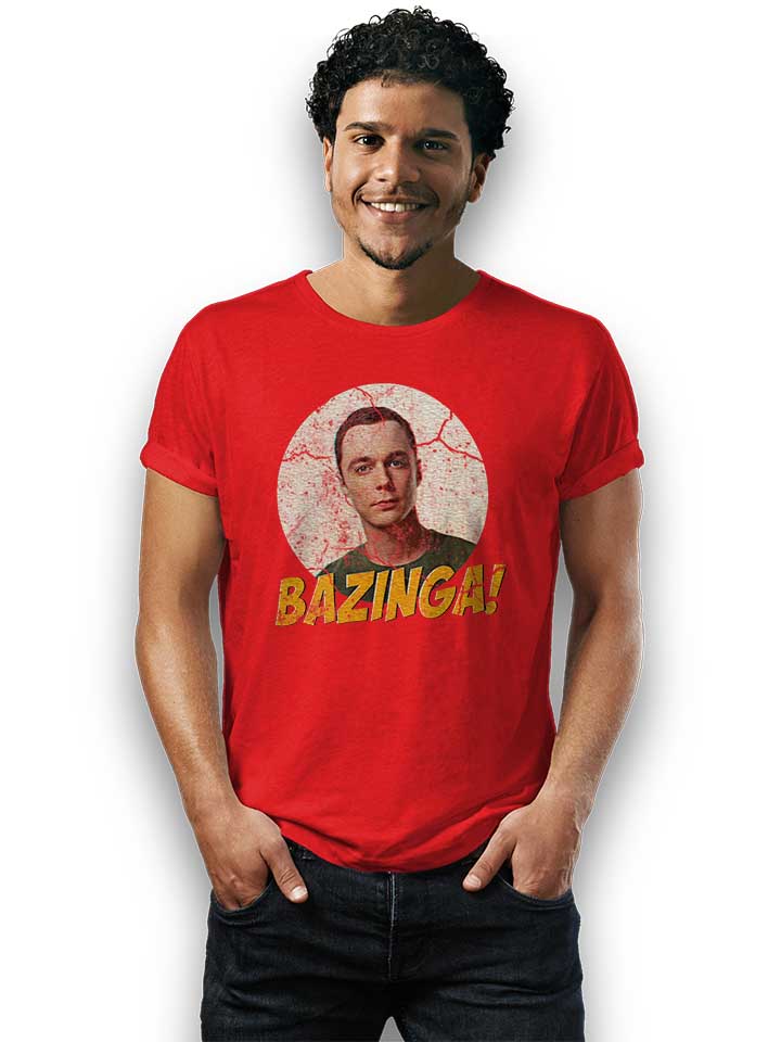 bazinga-02-vintage-t-shirt rot 2