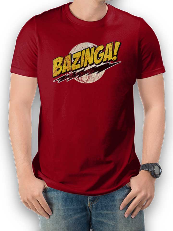Bazinga 03 Vintage T-Shirt bordeaux L