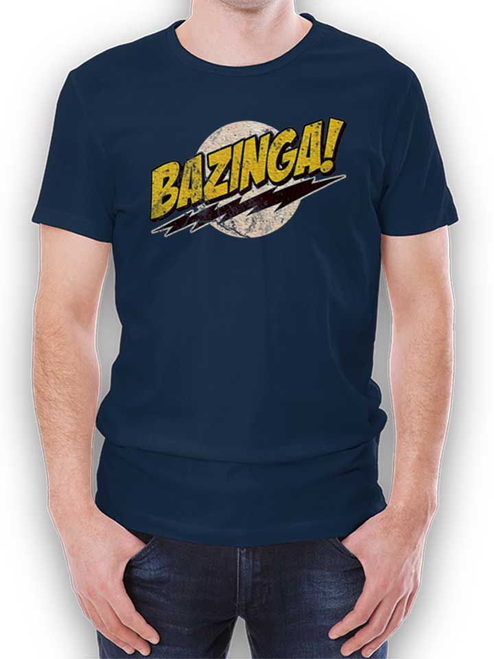 Bazinga 03 Vintage T-Shirt blu-oltemare L