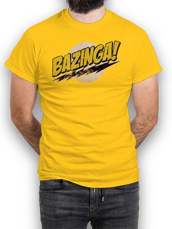 Bazinga 03 Vintage T-Shirt gelb L