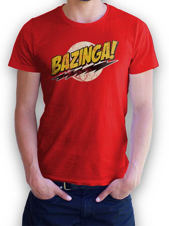 Bazinga 03 Vintage T-Shirt rot L