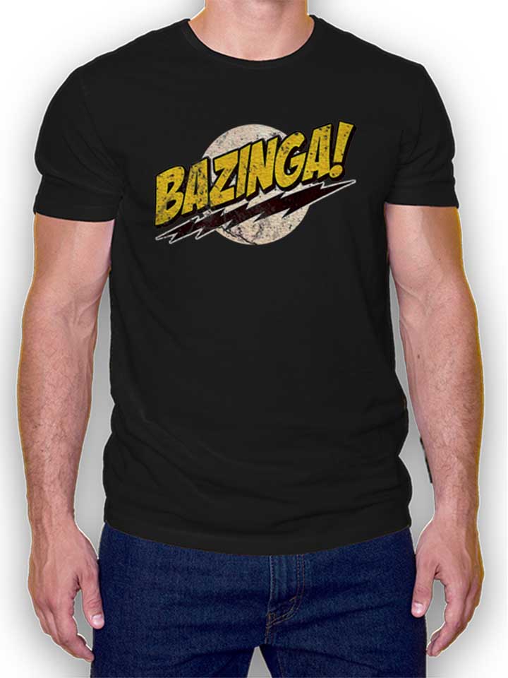 bazinga-03-vintage-t-shirt schwarz 1