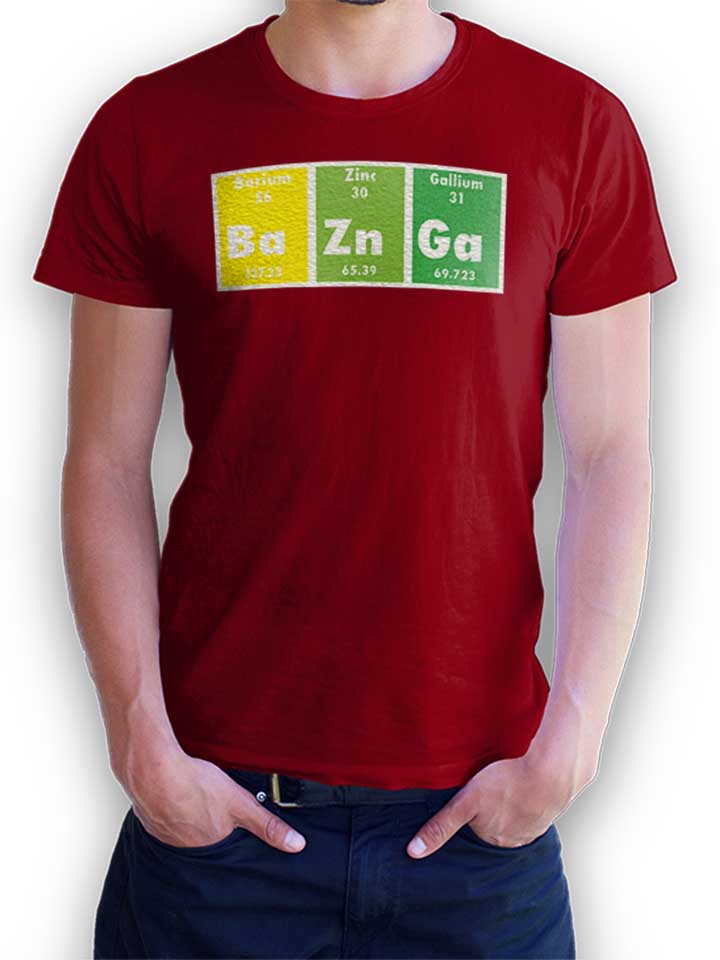 bazinga-elements-t-shirt bordeaux 1