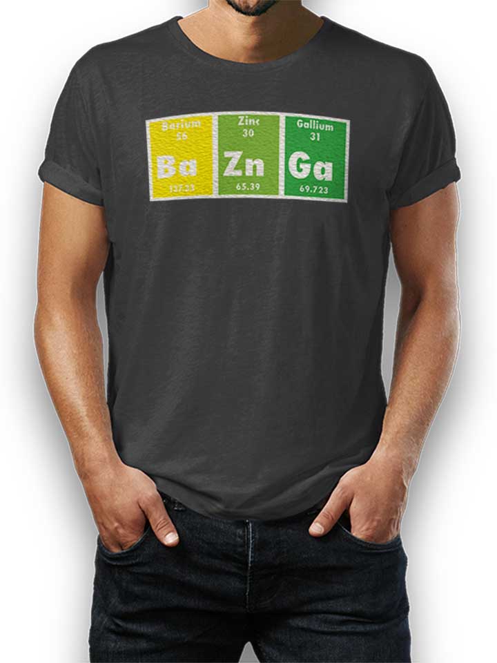 Bazinga Elements T-Shirt dunkelgrau L
