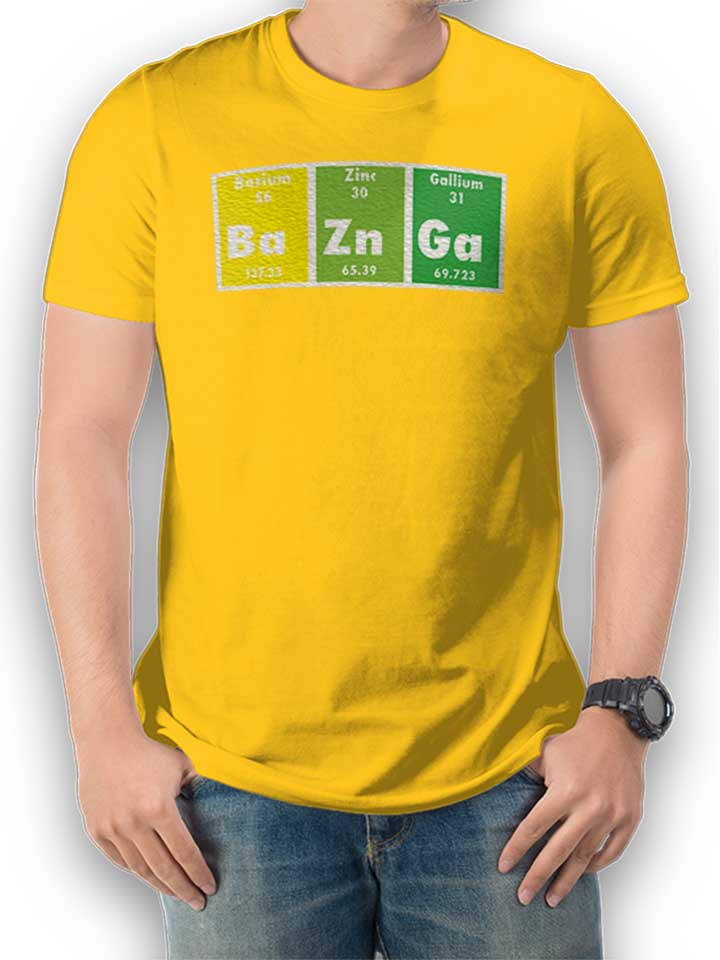 Bazinga Elements Kinder T-Shirt gelb 110 / 116