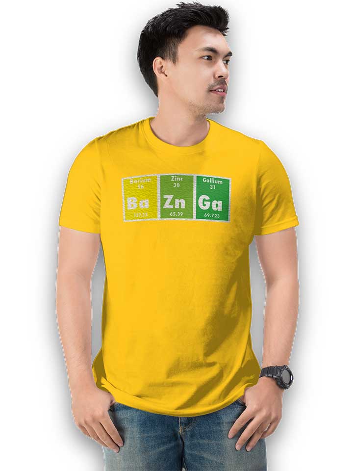 bazinga-elements-t-shirt gelb 2