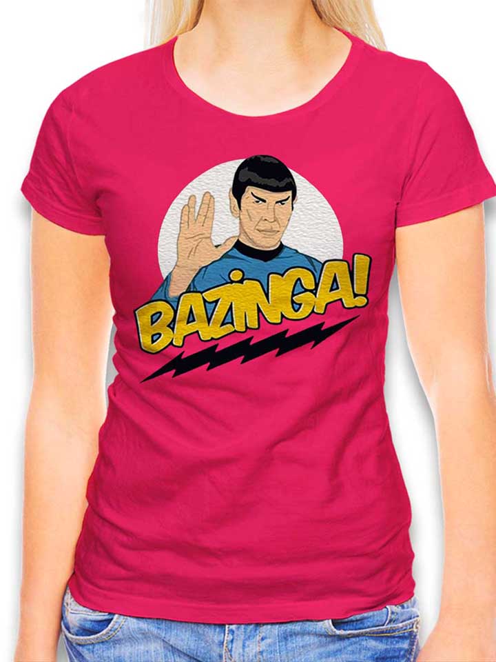 Bazinga Spock Damen T-Shirt fuchsia L