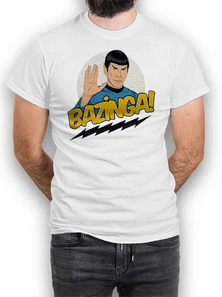 Bazinga Spock T-Shirt weiss L