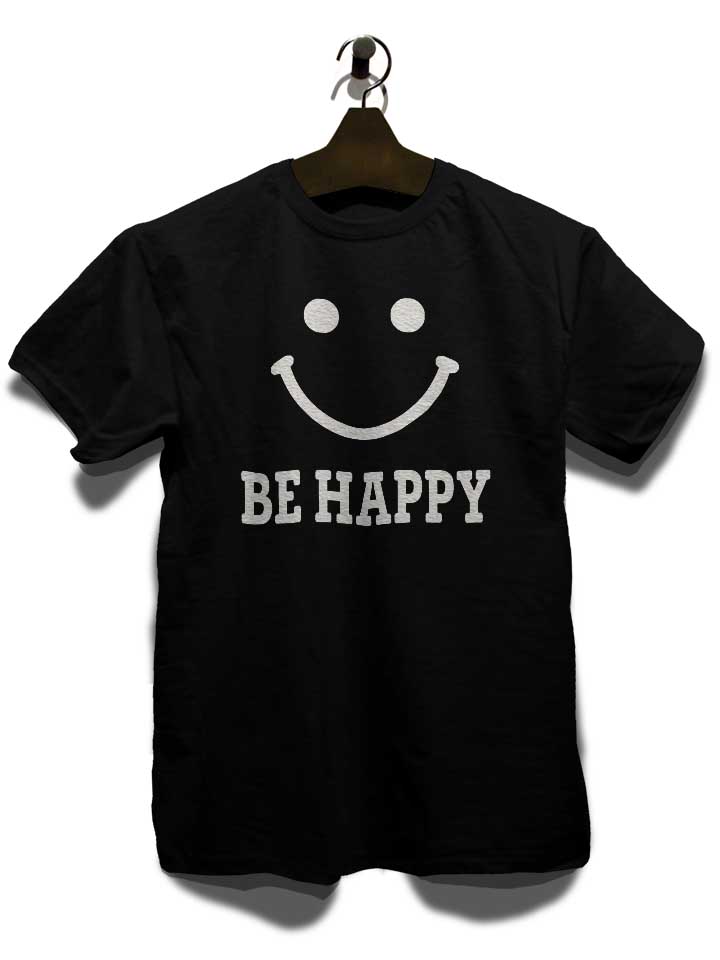 be-happy-t-shirt schwarz 3