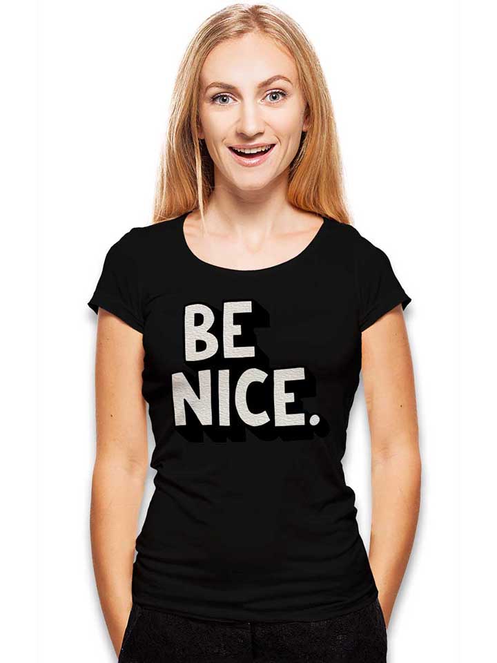 be-nice-damen-t-shirt schwarz 2