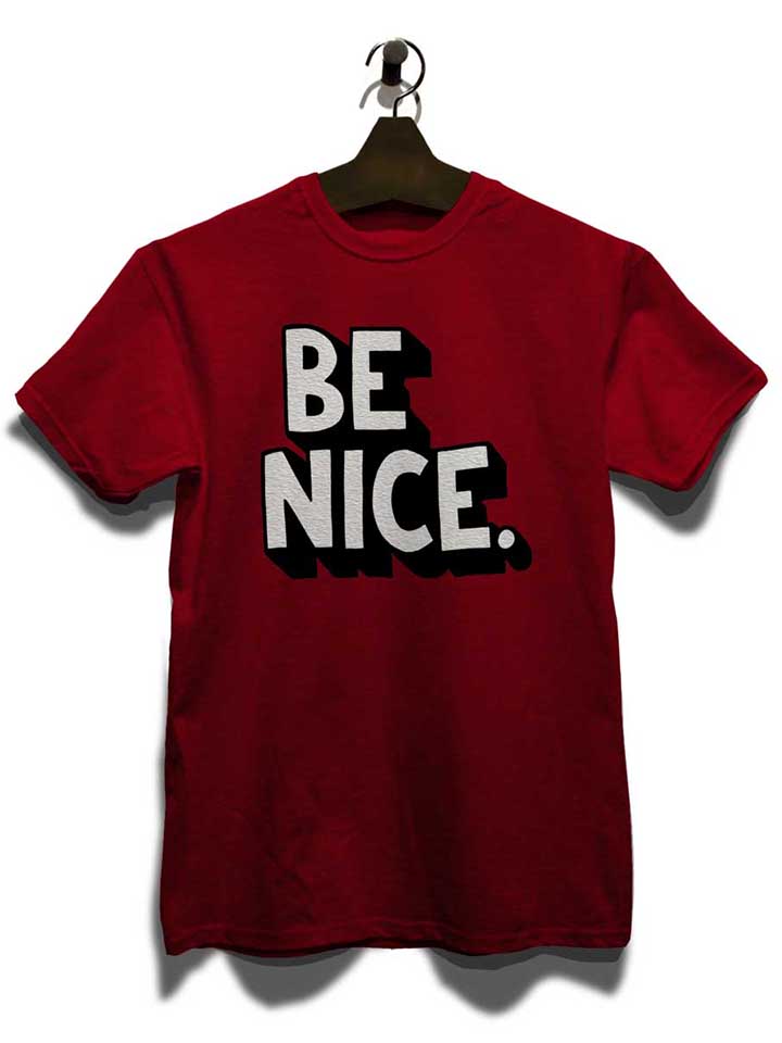 be-nice-t-shirt bordeaux 3