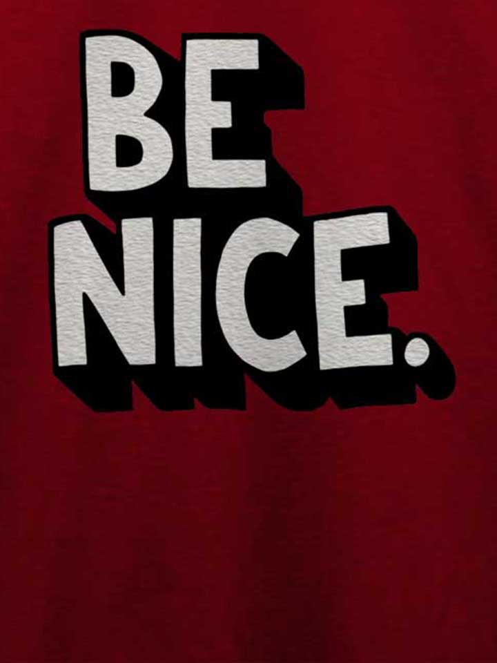be-nice-t-shirt bordeaux 4