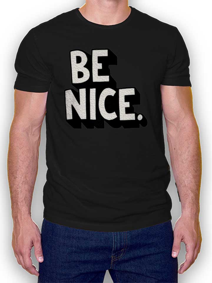 be-nice-t-shirt schwarz 1