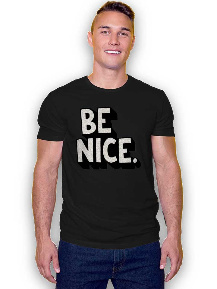 be-nice-t-shirt schwarz 2