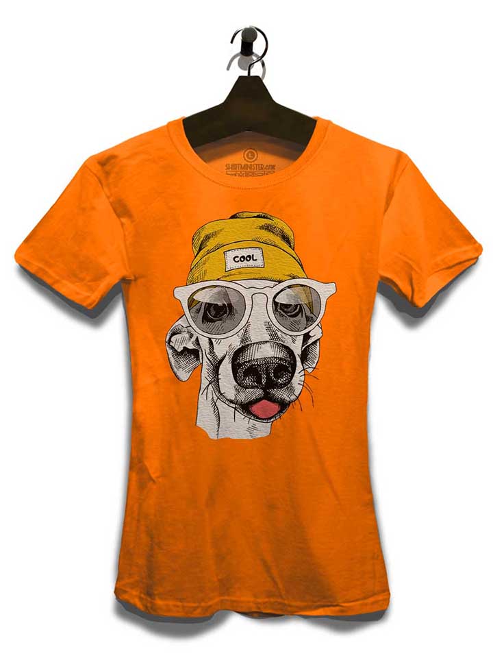 beanie-dog-damen-t-shirt orange 3