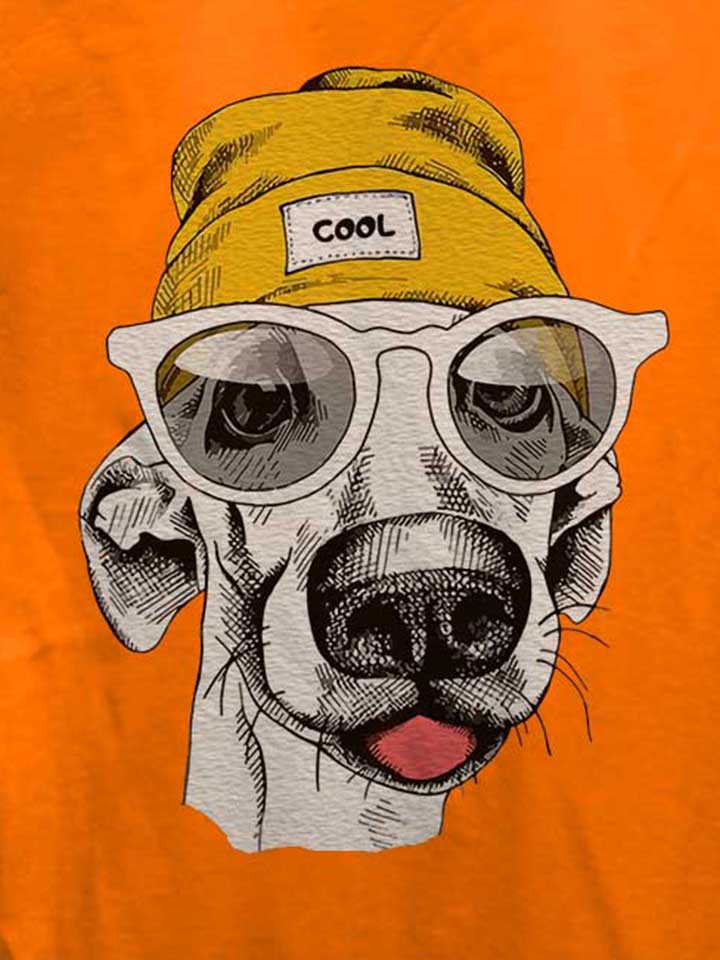 beanie-dog-damen-t-shirt orange 4