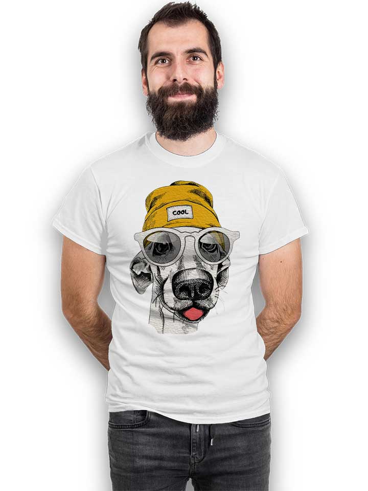 beanie-dog-t-shirt weiss 2