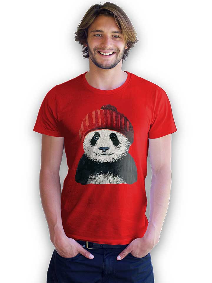 beanie-panda-t-shirt rot 2