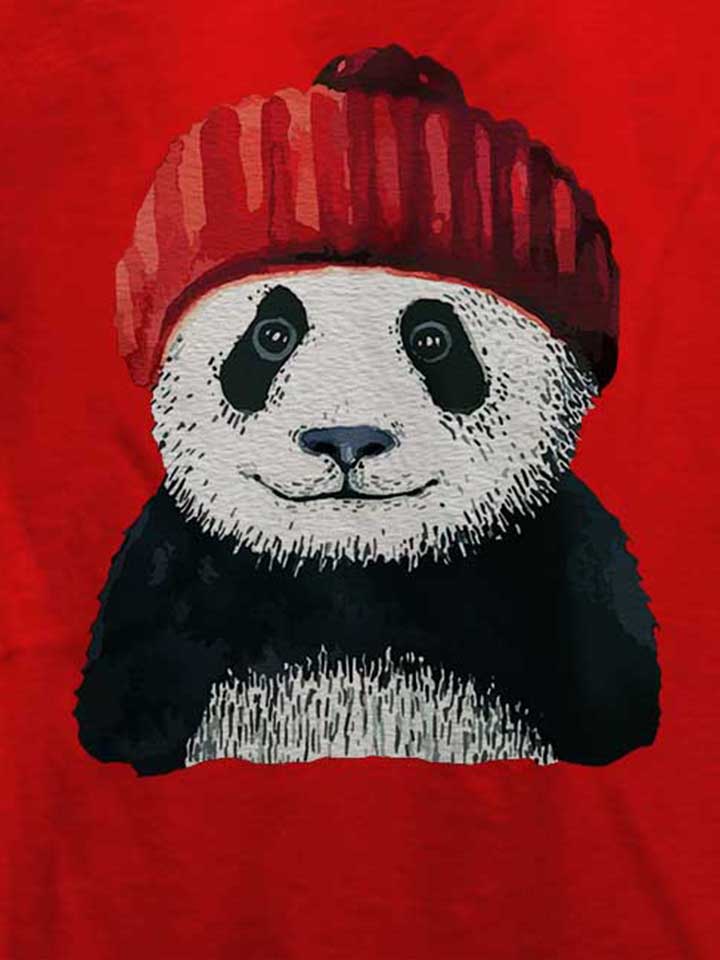 beanie-panda-t-shirt rot 4