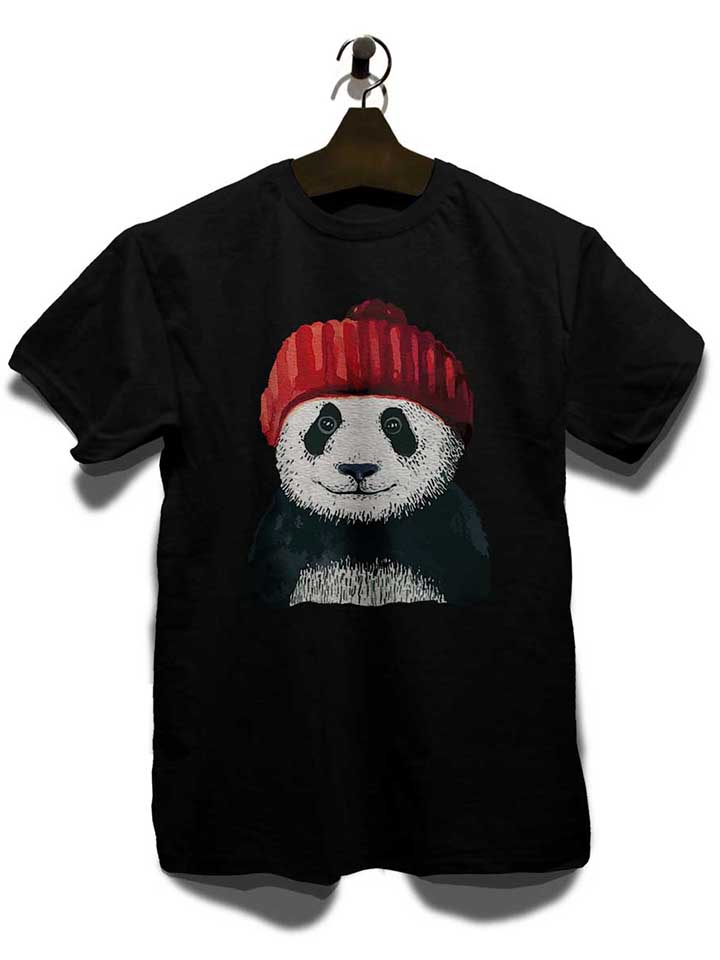 beanie-panda-t-shirt schwarz 3