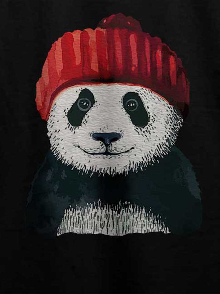 beanie-panda-t-shirt schwarz 4