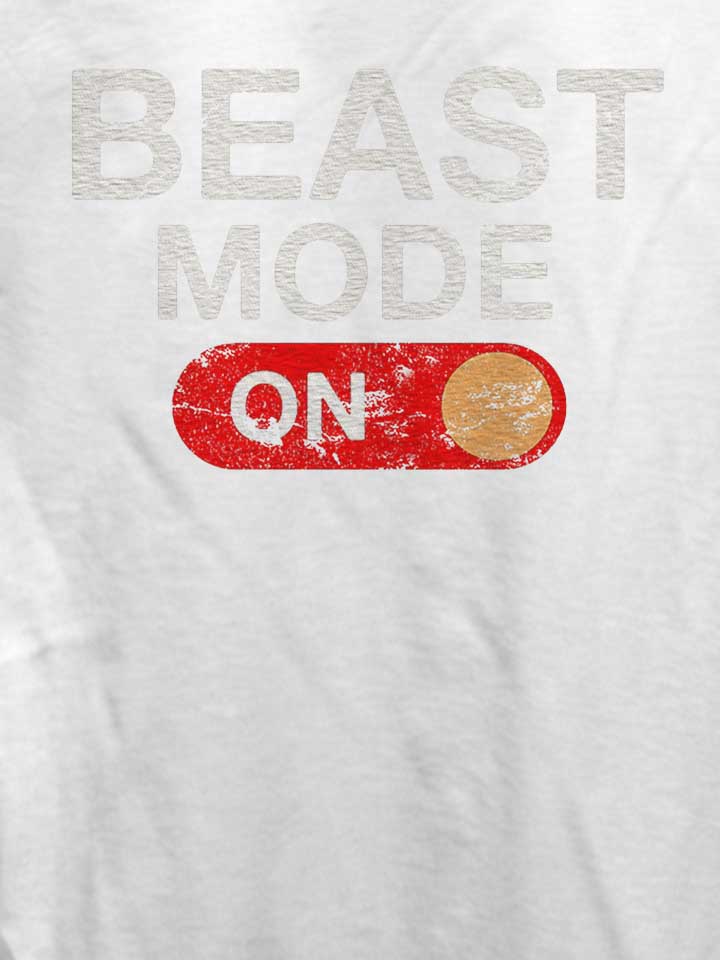 beast-mode-on-vintage-damen-t-shirt weiss 4