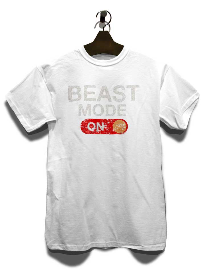 beast-mode-on-vintage-t-shirt weiss 3