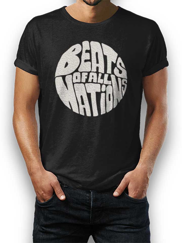 Beats Of All Nations Weiss Camiseta negro L