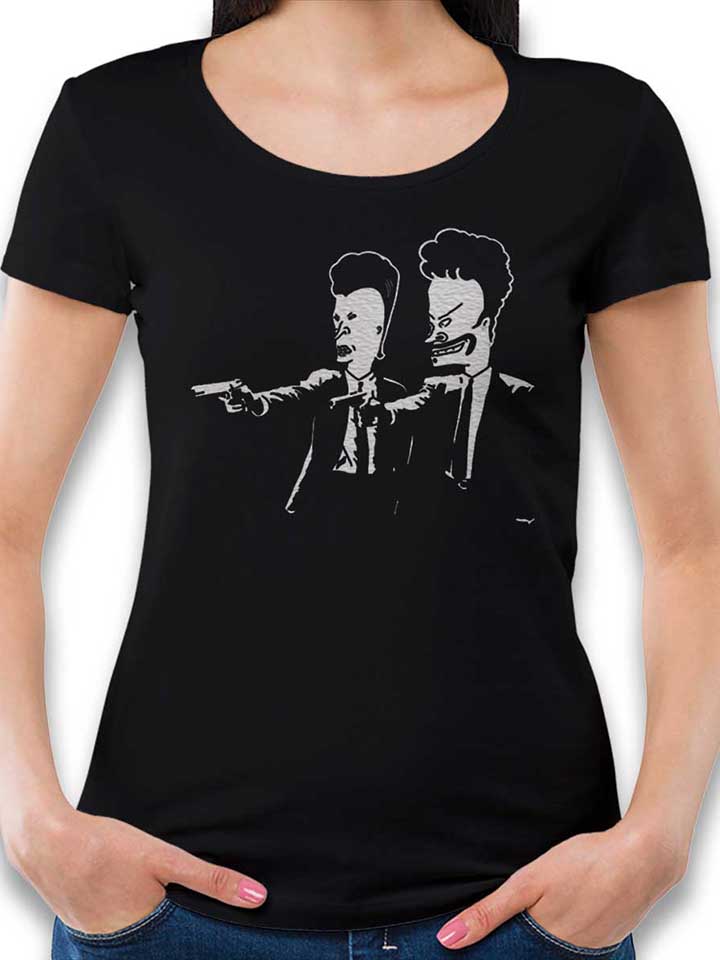 Beavis And Butthead Pulp Fiction Damen T-Shirt schwarz L
