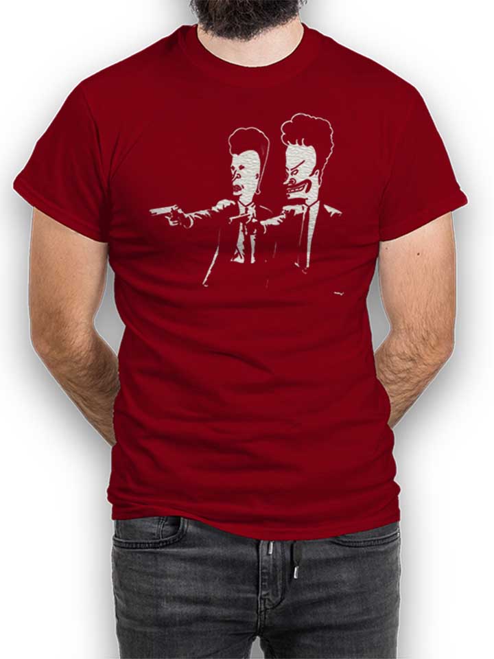 Beavis And Butthead Pulp Fiction T-Shirt maroon L
