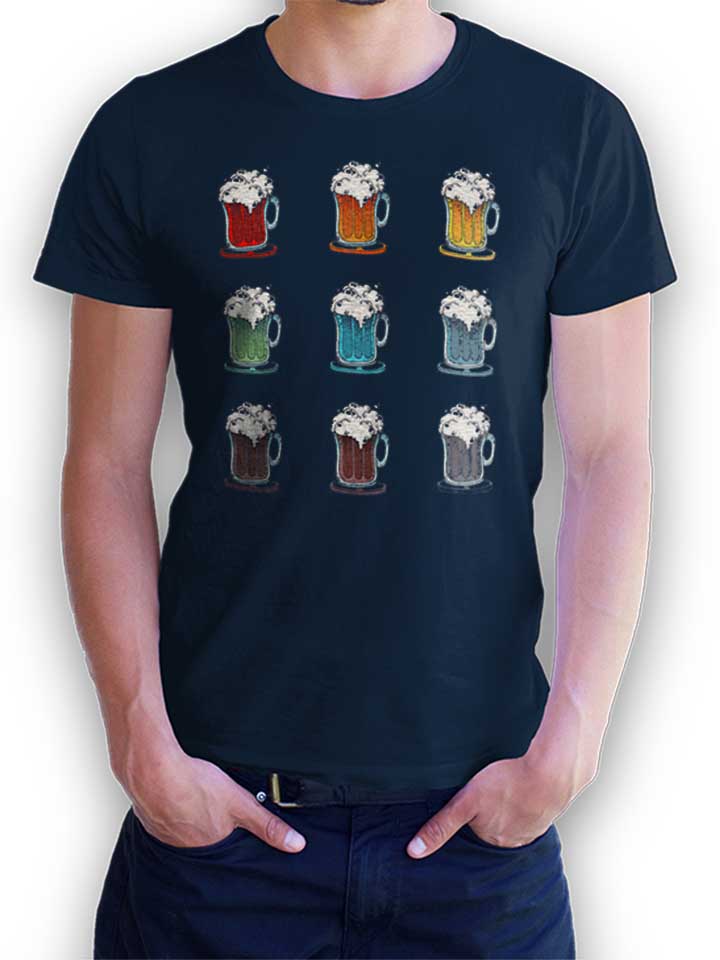 Beer Colours T-Shirt dunkelblau L