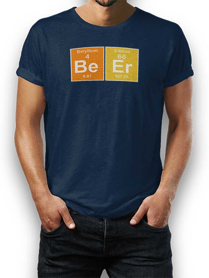 Beer Elements T-Shirt blu-oltemare L