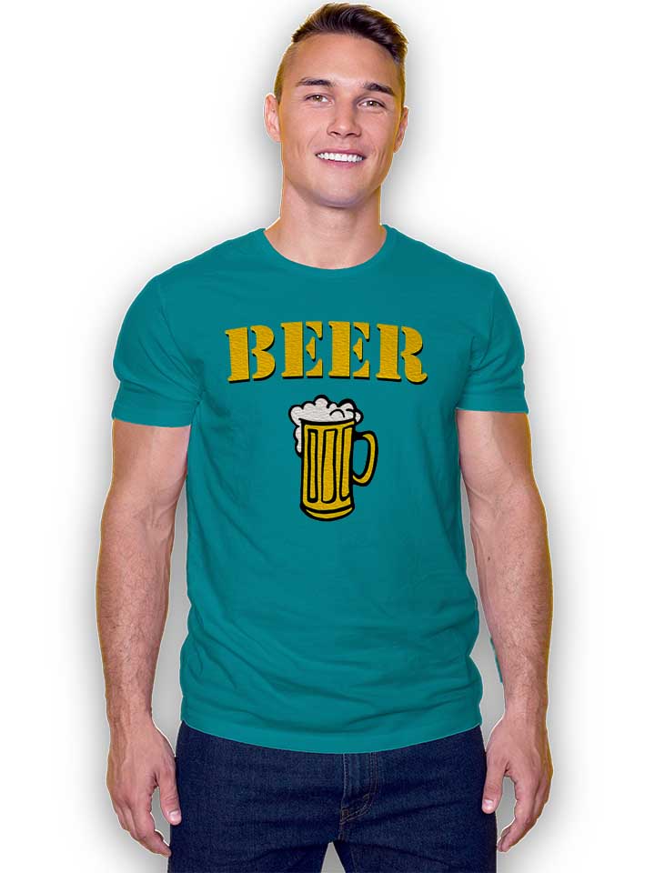 beer-krug-t-shirt tuerkis 2