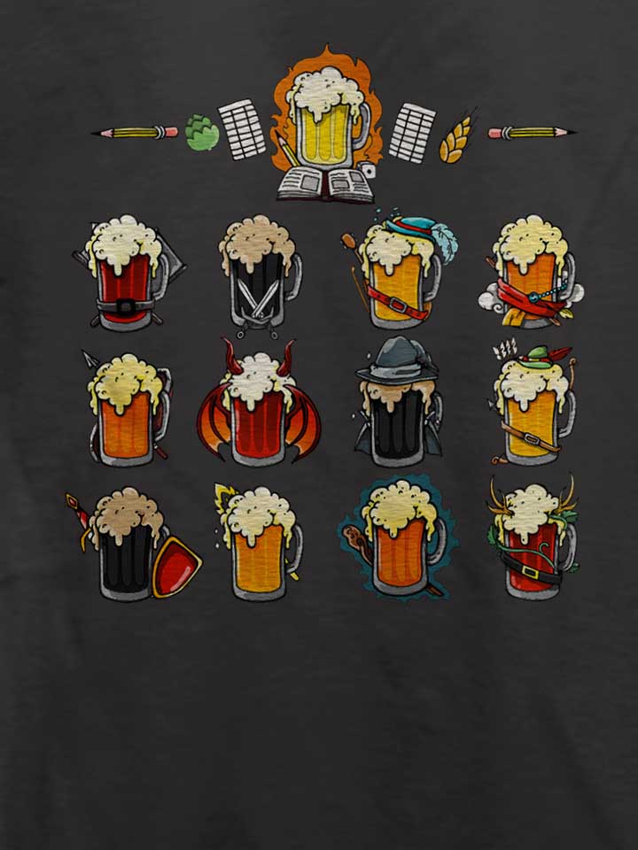 beer-role-play-game-t-shirt dunkelgrau 4